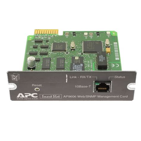 acp smart.slot ap9606 web management card|ap9630 network management card.